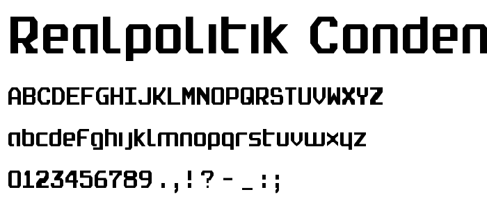 Realpolitik Condensed font